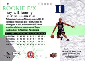 2013-14 SP Authentic #73 Jay Williams Back