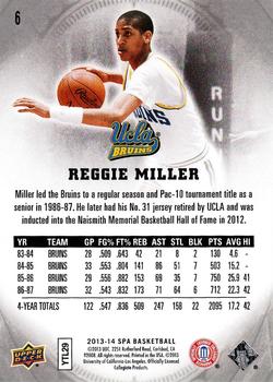 2013-14 SP Authentic #6 Reggie Miller Back