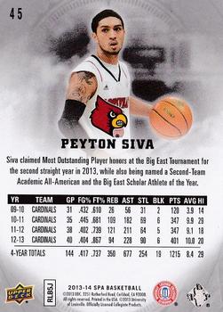 2013-14 SP Authentic #45 Peyton Siva Back