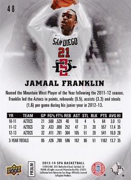 2013-14 SP Authentic #48 Jamaal Franklin Back