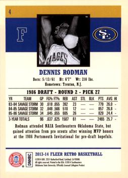 2013-14 Fleer Retro #4 Dennis Rodman Back