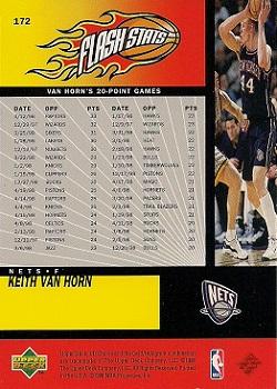 1998-99 UD Choice #172 Keith Van Horn Back