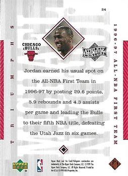 1999 Upper Deck Michael Jordan Athlete of the Century #24 Michael Jordan Back
