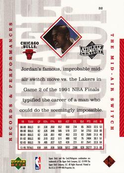 1999 Upper Deck Michael Jordan Athlete of the Century #32 Michael Jordan Back