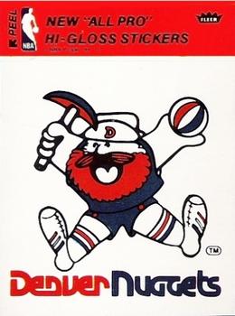1976-77 Fleer NBA Team Stickers #NNO Denver Nuggets Logo Front