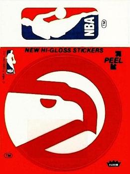 1978-79 Fleer NBA Team Stickers #NNO Atlanta Hawks Logo / NBA Logo Front