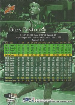 1998-99 Flair Showcase - Flair Showcase Row 1 #37 Gary Payton Back