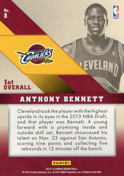 2013-14 Panini - Rookie Top 10 #8 Anthony Bennett Back