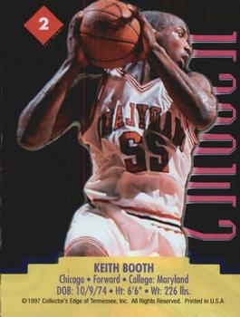 1997 Collector's Edge - Swoosh #2 Keith Booth Back