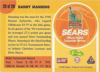 1996 Classic Sears Legends of the Final Four #20 Danny Manning Back