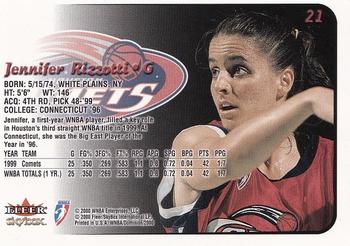 2000 SkyBox Dominion WNBA #21 Jennifer Rizzotti Back