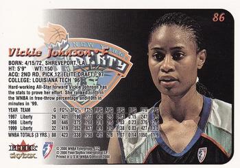 2000 SkyBox Dominion WNBA #86 Vickie Johnson Back