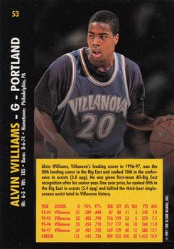 1997 Score Board Rookies - Dean's List #53 Alvin Williams Back