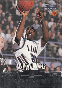 1997 Score Board Rookies - Dean's List #53 Alvin Williams Front