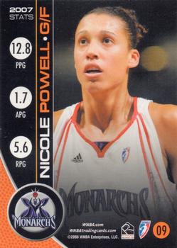 2008 Rittenhouse WNBA #09 Nicole Powell Back