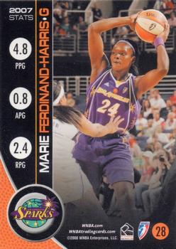 2008 Rittenhouse WNBA #28 Marie Ferdinand-Harris Back