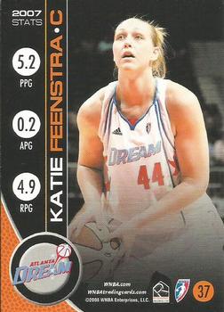 2008 Rittenhouse WNBA #37 Katie Feenstra Back