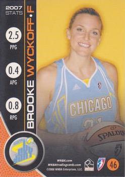 2008 Rittenhouse WNBA #46 Brooke Wyckoff Back