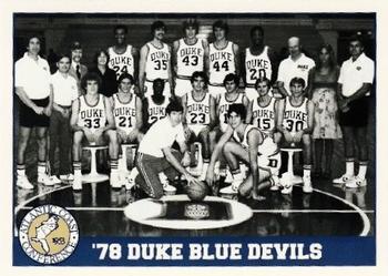 1992 ACC Tournament Champs #25 '78 Duke Blue Devils Front