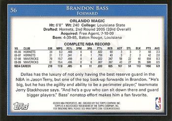 2009-10 Topps #56 Brandon Bass Back