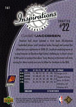 2001-02 Upper Deck Inspirations #161 Casey Jacobsen Back