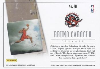 2013-14 Panini Signatures - '14 Draft X-Change #20 Bruno Caboclo Back