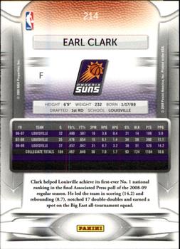 2009-10 Panini Prestige #214 Earl Clark Back