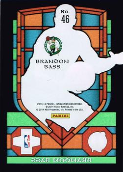 2013-14 Panini Innovation - Stained Glass #46 Brandon Bass Back
