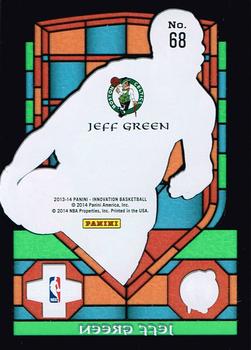 2013-14 Panini Innovation - Stained Glass #68 Jeff Green Back