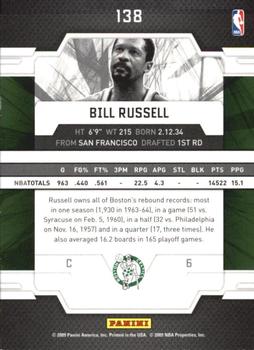 2009-10 Donruss Elite #138 Bill Russell Back