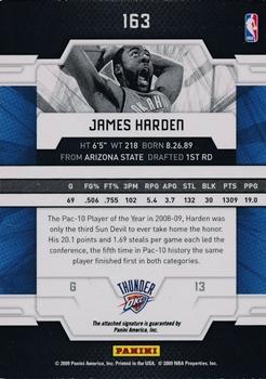 2009-10 Donruss Elite #163 James Harden Back