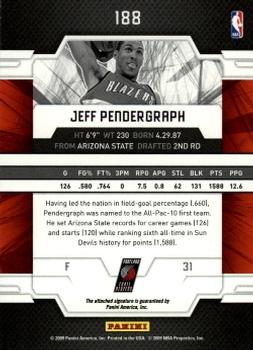 2009-10 Donruss Elite #188 Jeff Pendergraph Back
