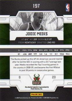 2009-10 Donruss Elite #197 Jodie Meeks Back