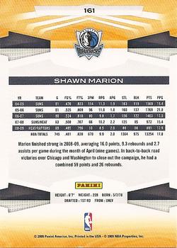 2009-10 Panini #161 Shawn Marion Back