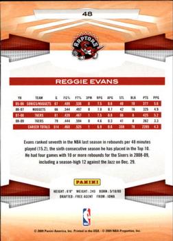 2009-10 Panini #48 Reggie Evans Back