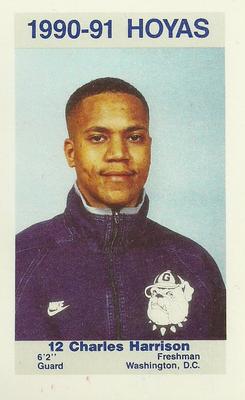1990-91 Georgetown Hoyas Police #8 Charles Harrison Front