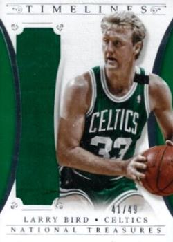 2013-14 Panini National Treasures - Timelines Materials #31 Larry Bird Front
