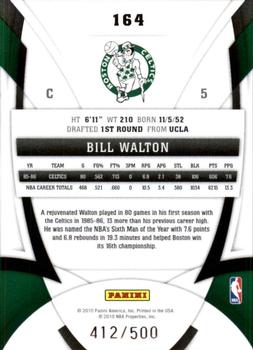 2009-10 Panini Certified #164 Bill Walton Back