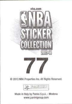 2013-14 Panini Stickers #77 Greg Monroe Back