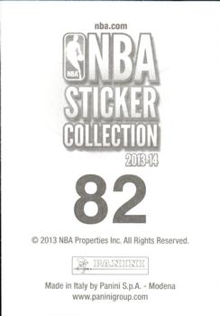2013-14 Panini Stickers #82 Kyle Singler Back