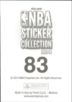 2013-14 Panini Stickers #83 Rodney Stuckey Back