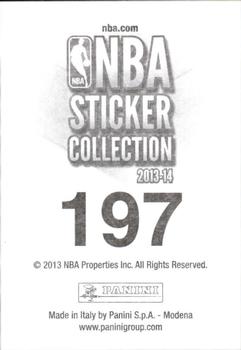 2013-14 Panini Stickers #197 Tim Duncan Back