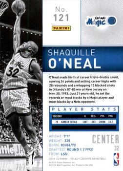 2014-15 Panini Totally Certified #121 Shaquille O'Neal Back