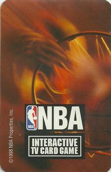 1998 NBA Interactive TV Card Game #NNO Shot of Sportscaster Back