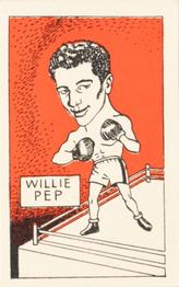 1947 D. Cummings & Son Famous Fighters #28 Willie Pep Front