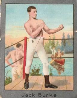 1910 Champion Athletes and Prize Fighters (T220) - Silver Border #NNO Jack Burke Front