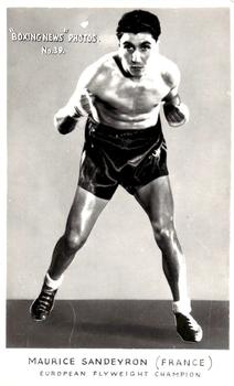 1940-70 Boxing News Photos #39 Maurice Sandeyron Front