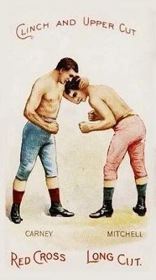 1893 P. Lorillard Co. Boxing Positions and Boxers (N266) #NNO Jemmy Carney / Jemmy Mitchell Front