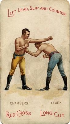 1893 P. Lorillard Co. Boxing Positions and Boxers (N266) #NNO Arthur Chambers / John H. Clark Front