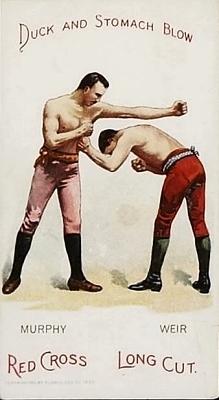 1893 P. Lorillard Co. Boxing Positions and Boxers (N266) #NNO Billy Murphy / Ike Weir Front